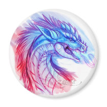 Aurora Ice dragon Fridge Magnet