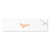 Aurora Illinois Classic Design Bumper Sticker