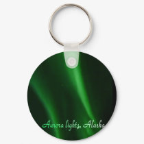 Aurora lights Alaska, keychain