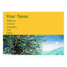 AURORA / MAGIC TREE, green, blue,yellow Business Card