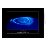 Aurora on Jupiter Hubble Telescope Card