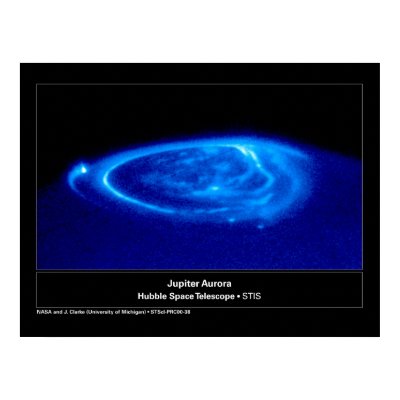 Aurora on Jupiter Hubble Telescope Print by Space_Exploration