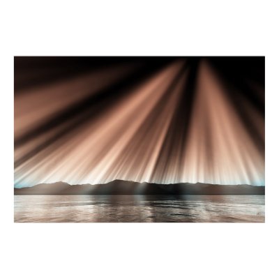Aurora on surface print by MDB_