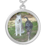 Ausky Dog and Catahoula Leopard Dog Friends Necklaces