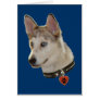 Ausky Dog Pawprint Heart Cards