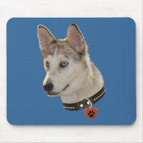 Ausky Dog Pawprint Heart