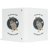 Ausky Dog Poker Pirate Vinyl Binder