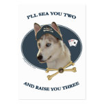Ausky Dog Poker Pirate Business Card Templates