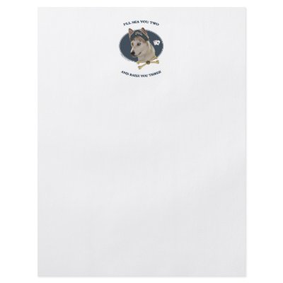 Ausky Dog Poker Pirate Personalized Flyer by HappyDoggies