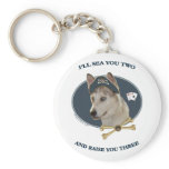 Ausky Dog Poker Pirate Keychains