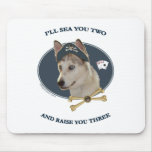 Ausky Dog Poker Pirate Mousepads