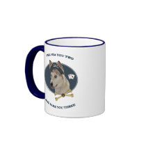 Ausky Dog Poker Pirate Mug
