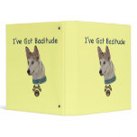 Ausky Dog with Baditude Binders