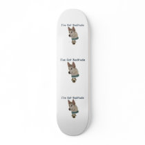 Ausky Dog with Baditude Skate Board Deck