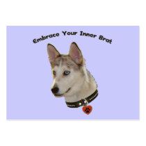 Ausky Inner Brat Dog Business Card Templates