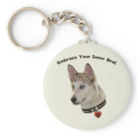 Ausky Inner Brat Dog Key Chains