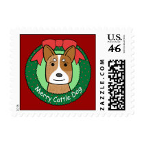 Ausralian Cattle Dog Postage Stamp