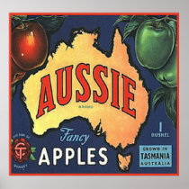 Aussie Apples Print