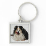 Aussie Dog Tongue keychain