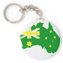 Aussie Flag Map Keychains