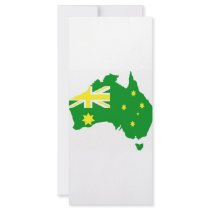 Aussie Flag Map Rack Card Design