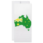 Aussie Flag Map Rack Card Design