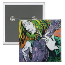 Aussie Hippie Pinback Buttons