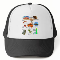 Aussie icons trucker hat