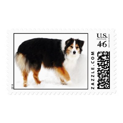 Aussie in the snow stamps by RedneckHillbillies