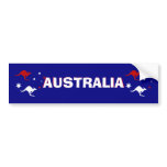 Aussie Kangaroo and Southern Cross  Bumper Sticker