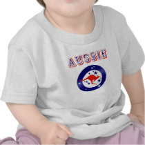 Aussie Kangaroo flag emblem logo gifts Shirt