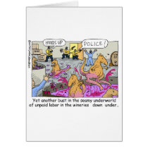 Aussie Kangaroo Wineries Funny Gifts & Tees cards by beardiethor123 Aussie Kangaroo Wineries Funny Gifts & Tees cards