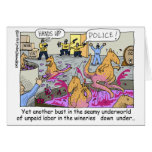 Aussie Kangaroo Wineries Funny Gifts & Tees cards
