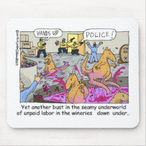 Aussie Kangaroo Wineries Funny Gifts & Tees mousepads