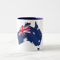 Aussie map flag mugs
