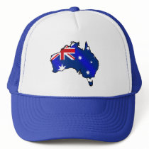 Aussie Map flag of Australia Cap hats