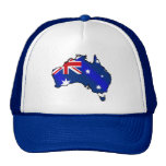 Aussie Map flag of Australia Cap Hat