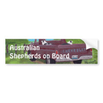 Aussie on Board Bumper Sticker bumper stickers
