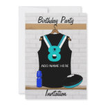 Aussie Rules Jersey Birthday party invitations