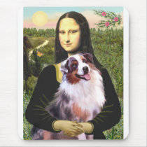 Aussie Shep 1 - Mona Lisa Mouse Mats