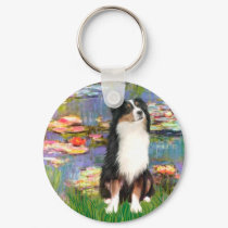 Aussie Shep 2 - Garden keychains by masterpiecedogs Aussie Shep 2 - Garden keychains