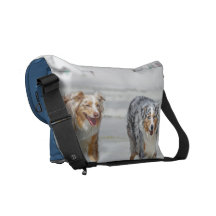 Aussies - 1st Day of Summer Beach Stroll Courier Bag