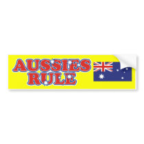 Aussies Rule Bumper Sticker