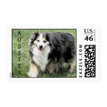 Aussies Watercolor Portrait Postage