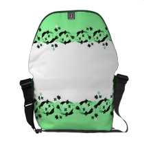 Austen Green Ribbons & Flowers Rickshaw Messen rickshaw messenger bags