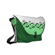 Austen Green Ribbons & Flowers Rickshaw Messen rickshaw messenger bags