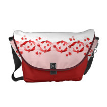 Austen Reds Ribbons & Flowers Rickshaw Messen rickshaw messenger bags