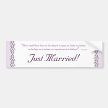 Austen Wedding Bumper Stickers