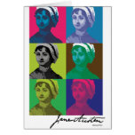 AustenPop -- Jane Austen, Warhol style Card