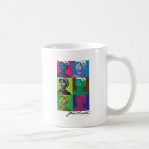 AustenPop -- Jane Austen, Warhol style Mugs